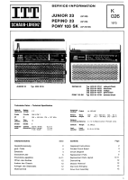 ITT Junior-23-Pepino-23-Pony-103-sk - Service Manual - Manual